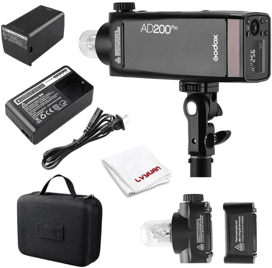 godox AD200pro予備バッテリー付き