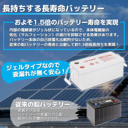 LVYUAN バッテリー 鉛蓄電池 12V/200Ah - LVYUAN（リョクエン）公式ショップ