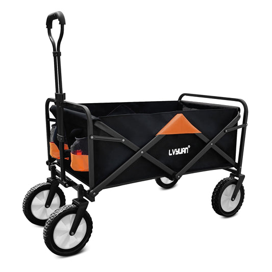 LVYUAN キャリーワゴン大型タイヤ 自立収納 コンパクト ワンタッチ収束式 - LVYUAN（リョクエン）公式ショップ