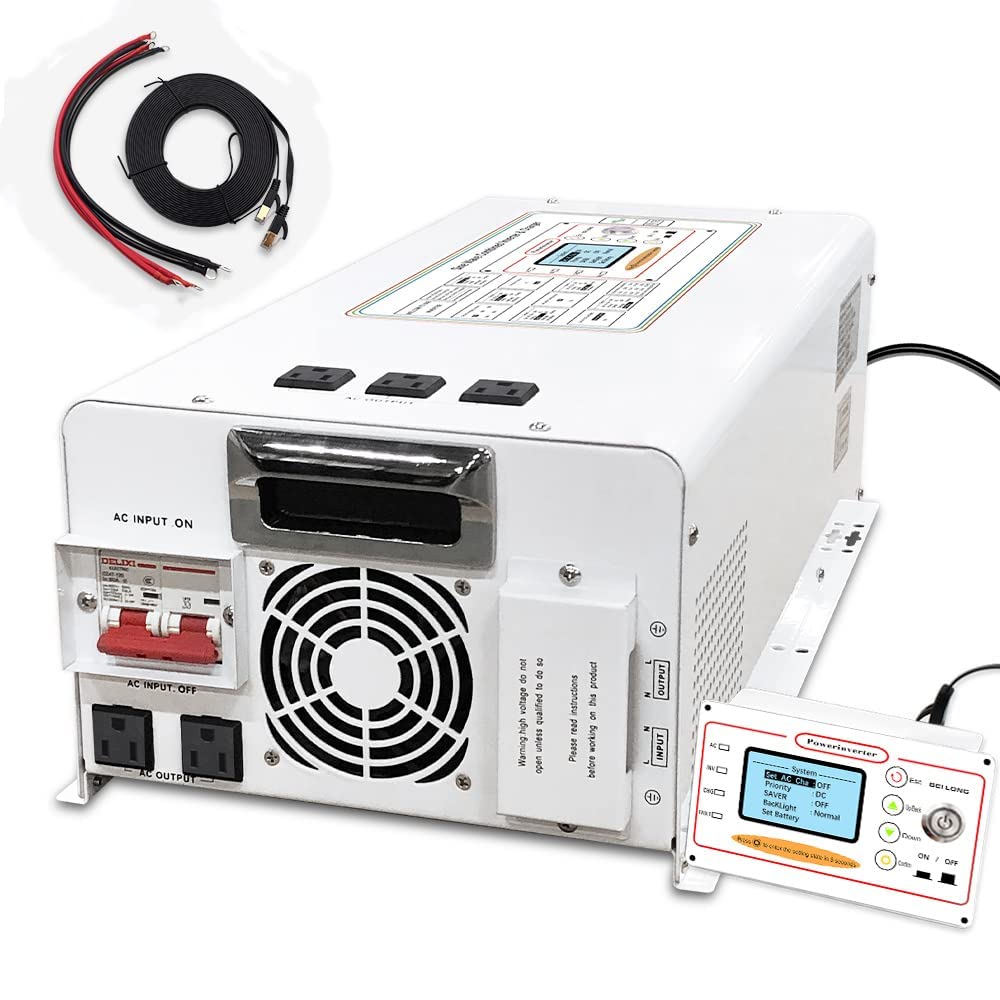 LVYUAN 正弦波インバータ24V 5000W 最大 10000W DC24V（直流）AC100V（交流）変換 50HZ 60HZ 外部電源を接続可能 低周波 UPS 無停電電源装置常時大容量 - LVYUAN（リョクエン）公式ショップ
