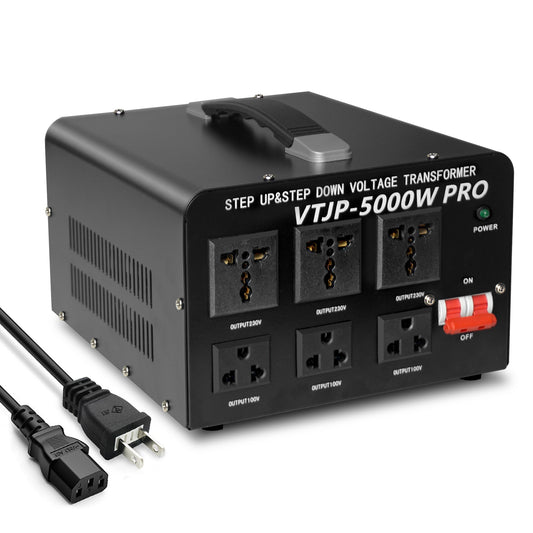 LVYUAN 5000W変圧器 降圧・昇圧兼用型トランス AC100V/110V⇄220V/240V 自由切換 VTJP - 5000VAPRO - LVYUAN（リョクエン）公式ショップ