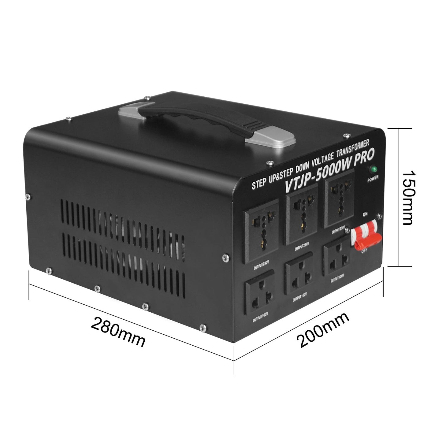 LVYUAN 5000W変圧器 降圧・昇圧兼用型トランス AC100V/110V⇄220V/240V 自由切換 VTJP - 5000VAPRO - LVYUAN（リョクエン）公式ショップ