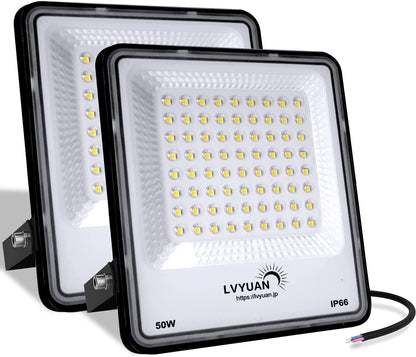 LVYUAN(リョクエン) 50w LED投光器【PC素材 2個入】 - LVYUAN（リョクエン）公式ショップ