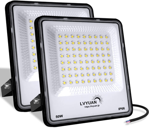 LVYUAN(リョクエン) 50w LED投光器【PC素材 2個入】 - LVYUAN（リョクエン）公式ショップ