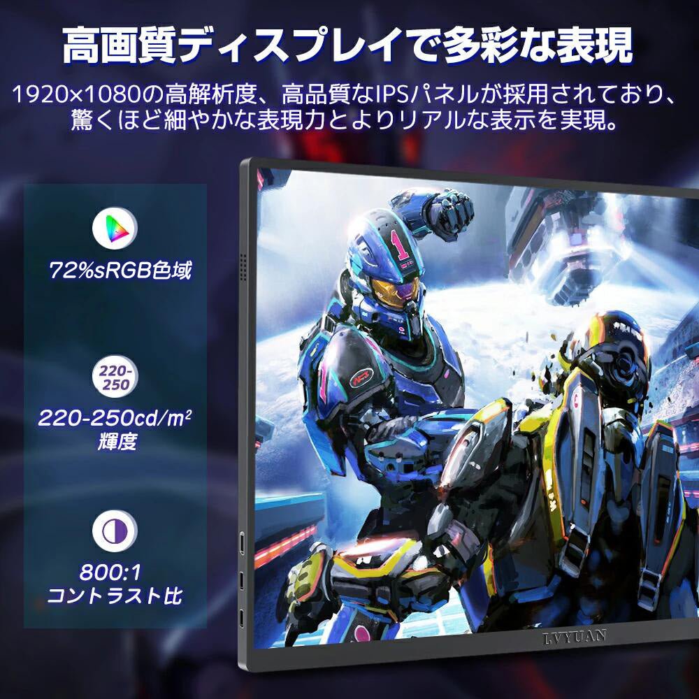 LVYUAN（リョクエン）15.6インチ 1Kモバイルモニター - LVYUAN（リョクエン）公式ショップ